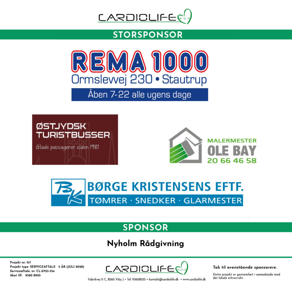 Rema 1000 Stavtrup sponsortavle